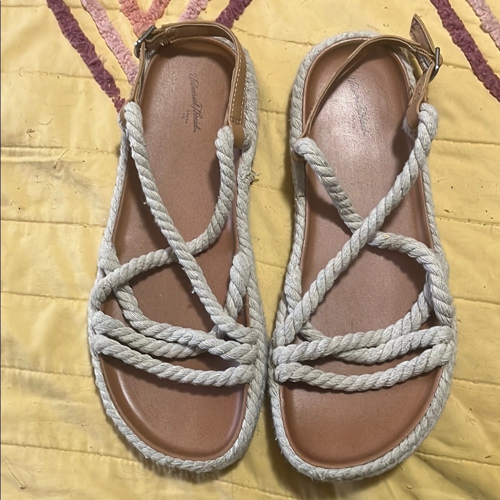 Universal Thread Cream Nautical Sandals